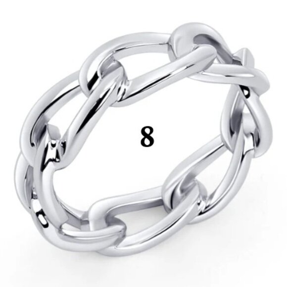 3 Piece Mia Jewelry, anklet, ring (8) and earrings - silver - NWT - Picture 3 of 5